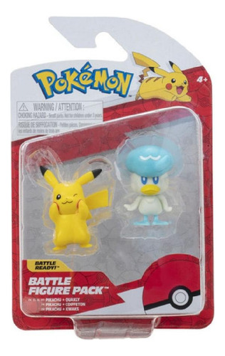 Libro - Figura Pokemon Battle Pack - Pikachu + Quaxly (3355