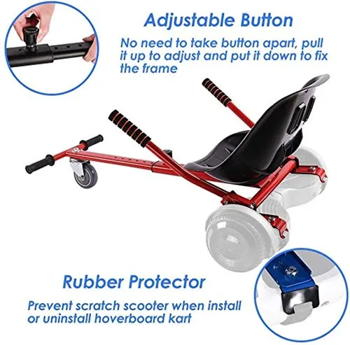 Hishine Hover Kart Hoverboard Asiento Accesorio Para Auto Eq