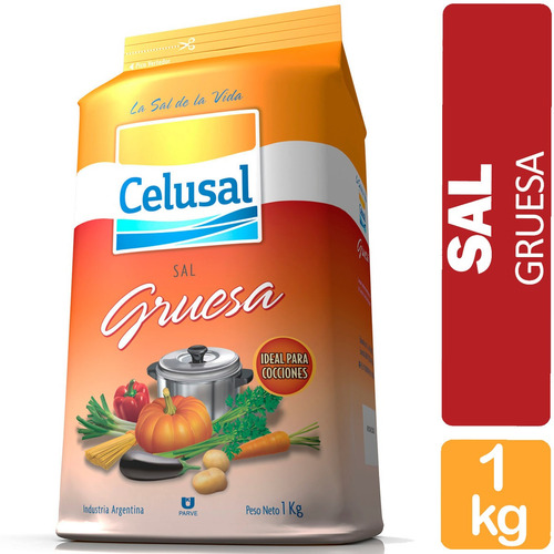 Sal Gruesa Celusal 1kg - Libre De Gluten Sin Tacc