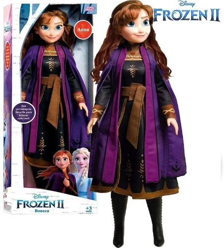 Imagen 2 de 9 de Frozen Muñecas Gigantes 55cm Anna Elsa Juego Disney Original