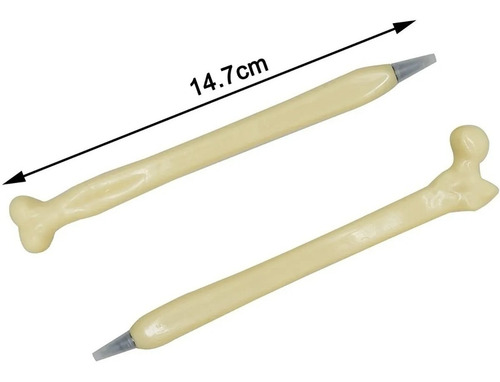 Imagen 9 de 10 de Lápiz Pasta Forma De Hueso 6 Lápices Para Médico Enfermera
