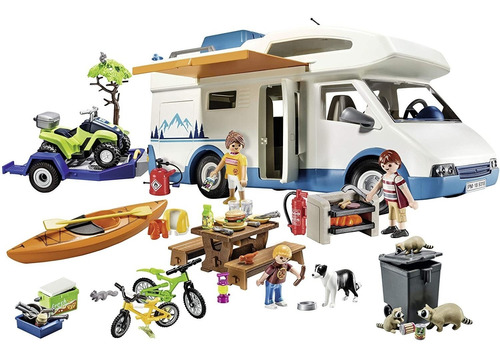 Set De Juego Playmobil Acampar Auto Camping Caravana Juguete