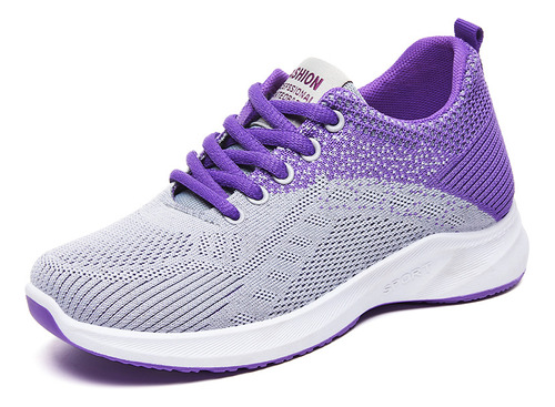 Zapatillas Deportivas Casuales De Suela Blanda Para Mujer