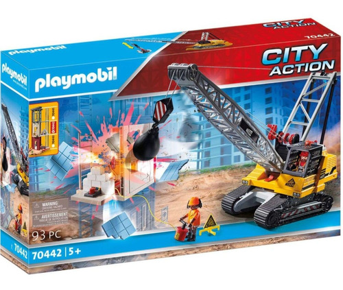 Playmobil Excavadora Con Sección De Construcción 70442