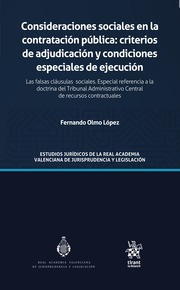 Consideraciones Sociales En La Contratación Públic / López