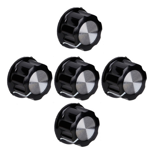 5 Perillas Knob Para Potenciómetro 2.3cm Control Volumen