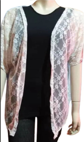 Saco Fiesta Casaca Kimono Encaje Strech 2xl Grande Especial