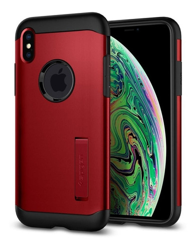 Funda iPhone XS Max Spigen Slim Armor 100% Original Uso Rudo