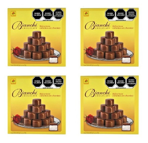 Bombon Chocolate De La Rosa Bianchi 4 Pack De 50pzs C/u