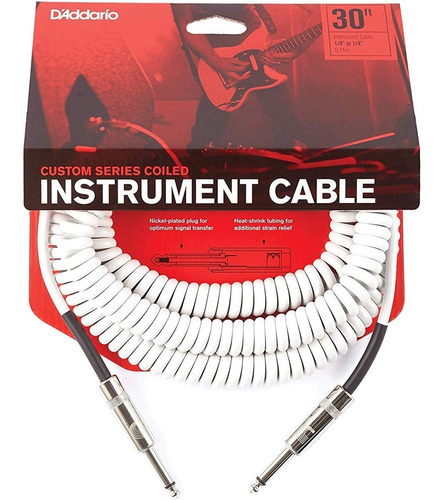 Cable Espiral Instrumento Óptima Pw-cdg-30wh