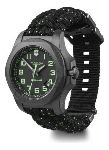 Reloj negro Victorinox Vsa Inox Carbon 241859 para hombre