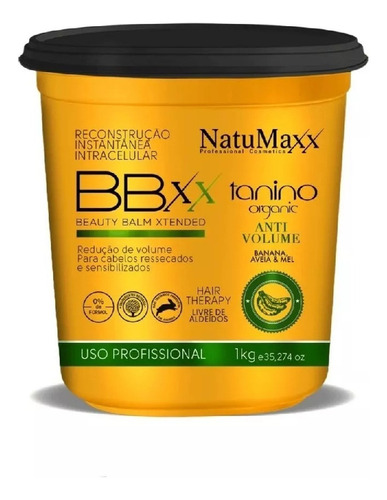 Bbxx Natumaxx Organic Tanino Btx Aveia E Mel