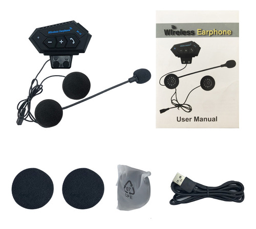 Auriculares Intercom Helmet Bluetooth 5.0