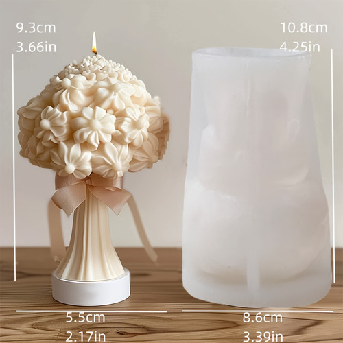 Nuevo Molde De Silicona 3d Con Forma De Ramo De Rosas, Diseñ