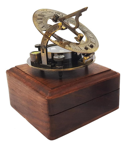 Brújula De Latón Reloj De Sol De Latón Antiguo Brújula Reloj