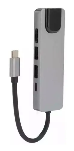 comprar Dock Station Tipo C 5 En 1 Hdmi Hub Usb 3.0 Usb C Lan 100m