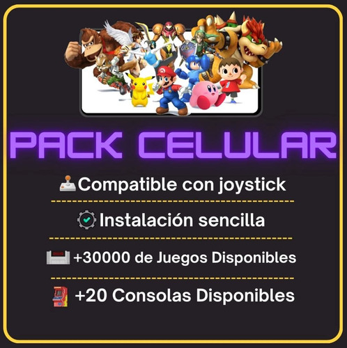 Pack Juegos Arcade Celular