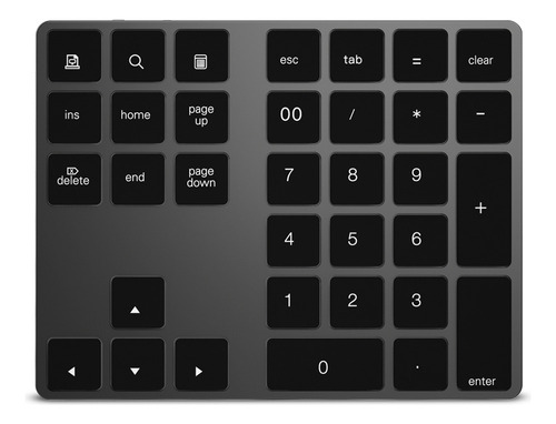 L Teclado Numérico Sem Fio Bt De 34 Teclas Para Windows/io