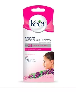 Veet Bandas De Cera Depilatoria Exfoliada E Hidratada 20 Pzs