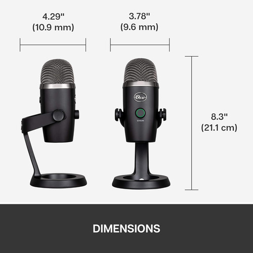 Logitech For Creators Micrófono Yeti Nano Usb Azul Para ...