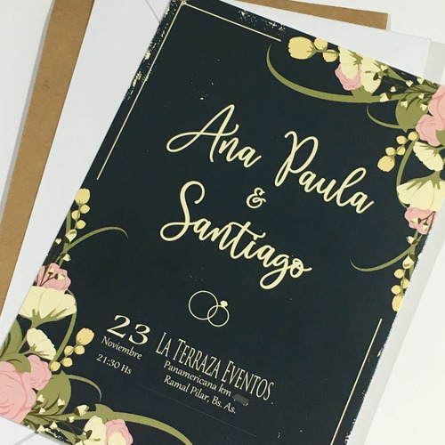 Invitaciones Tarjetas Bodas Casamientos 15 Años C/sobre X50