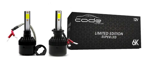 Par Led Code 6000k 4400l Farol Milha H27 Ix35