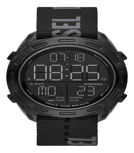 Relógio Diesel Masculino Crusher Digital Preto Dz1985b1 Pxpg