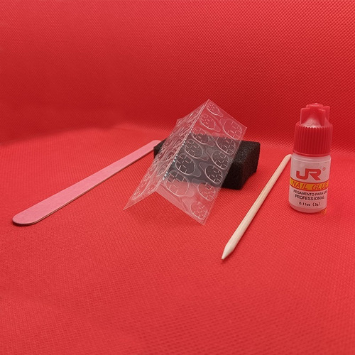 Caja Uñas Postizas Instantánea A Mano Kwaii Mod. Arcoíris