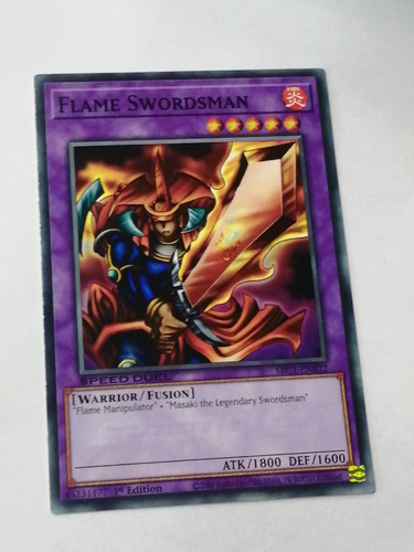 Speed Duels Yugioh Flame Swordsman Espadachin De La Llama (Usado)