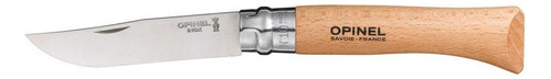 Cuchillo Opinel N°10 De Acero Inoxidable Color Crema
