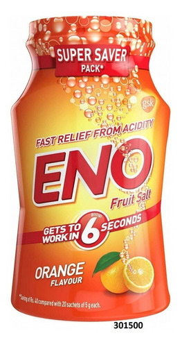 Sal De Fruta Eno Acidez Polvo-aroma De Naranja 100 Gm W15