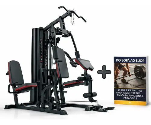 Multi Estação De Musculação Ahead 75kg + E-book Digital Premium P...