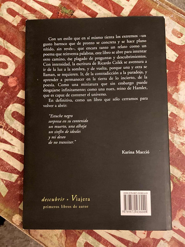 Imagen 2 de 3 de Libro Estuche Negro De Ricardo Czikk Por Viajera Editorial