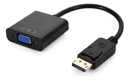 Cabo Adaptador Displayport Vga Conversor Vídeo Para Dell Hp