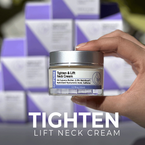 Crema Cuello Y Escote Gopure Reafirma Y Reduce Flacidez 50ml