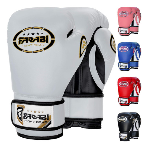 Guantes De Boxeo Farabi Sports Para Ninos De 4, 6, 8 Oz...