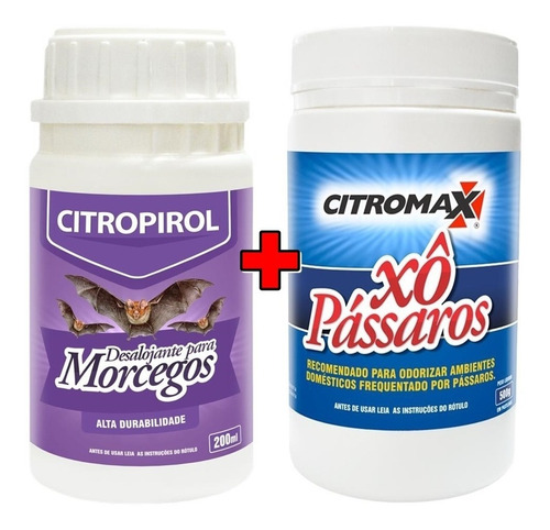 Kit P/ Afastar Morcego Pomba Pardal Maritaca 200ml+500g