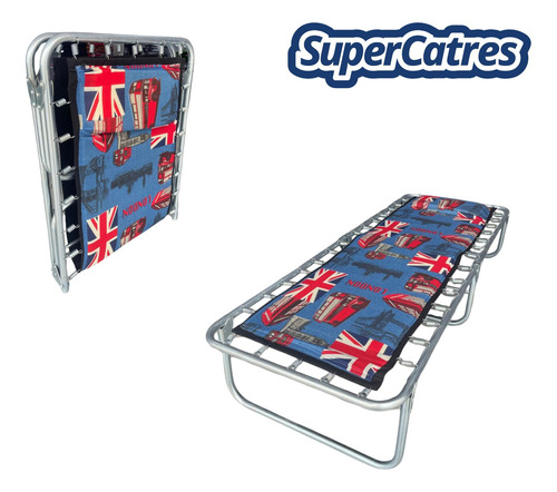 Catre Plegable Con Colchoneta Integrada Premium Supercatres Varios