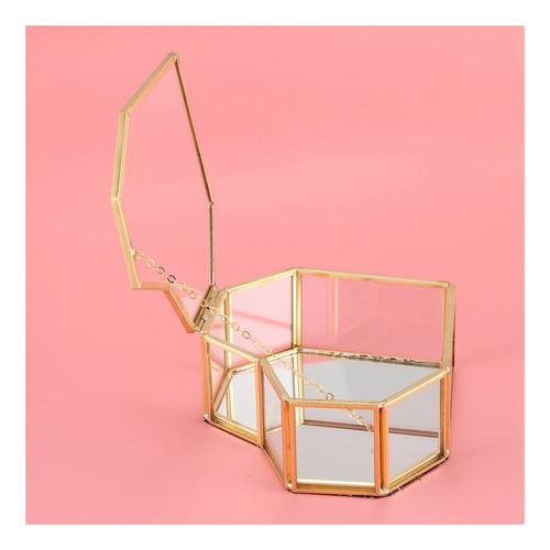 Asd Flip Love Joyero De Cristal Geométrico En Forma De