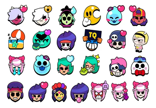 comprar Brawl Stars Stickers - Parches 25 Emojis De Tela Lavable #65