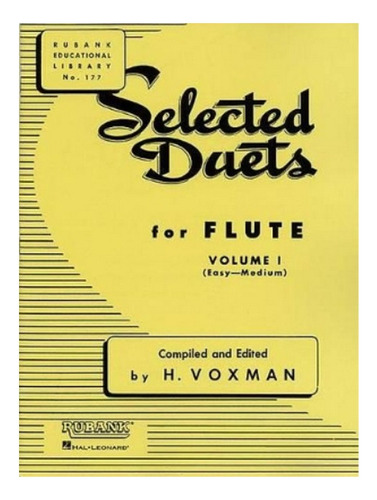 Selected Duets For Flute Vol. 1 - H. Voxman. Eb6