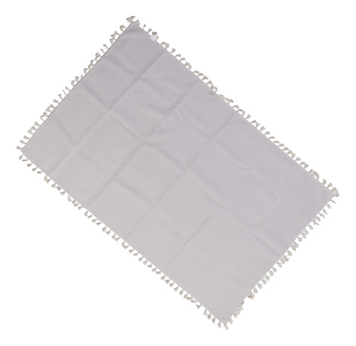 Manteles De Lino De Algodón Borlas Cubierta De Mesa