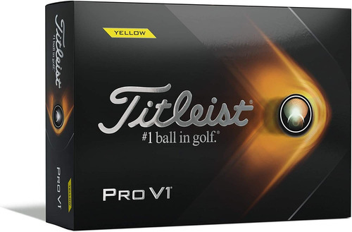 Titleist Pro V1 - Pelotas De Golf (una Docena) Amarillo