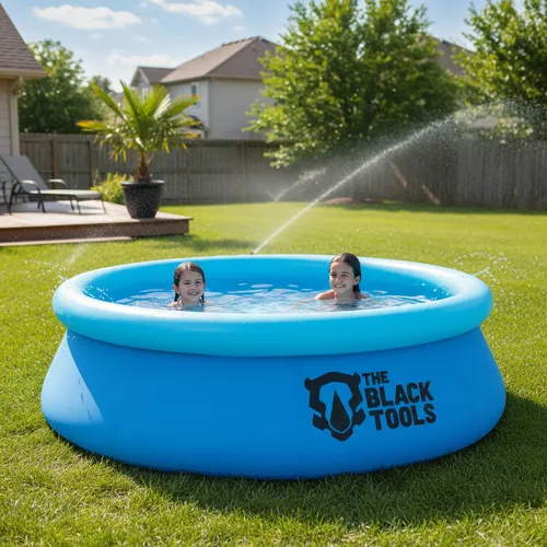 Piscina Inflável Redonda 1400l Resistente The Black Tools