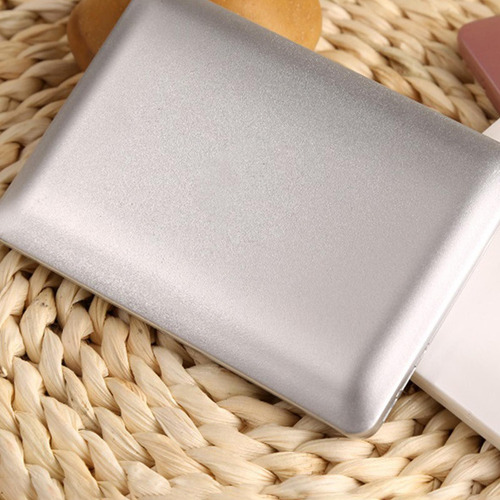 Espejo De Maquillaje De Viaje, Espejo Para Bolso, Plata