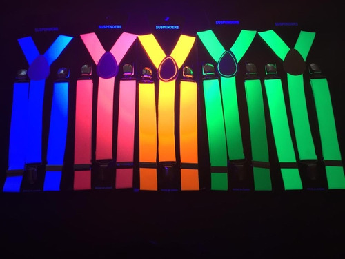 Imagen 1 de 10 de Tiradores Fluor X 10 Tirador Fluo Brilla Con Luz Uv Cotillon
