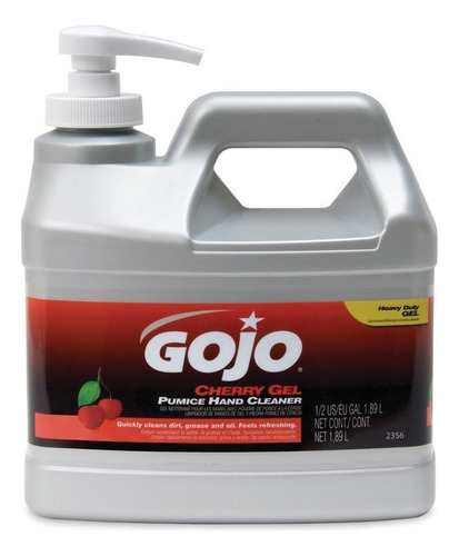 Gojo 2356-04 Limpiador De Manos Cherry Gel De Piedra Pómez