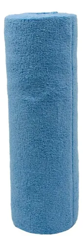 Paño Toalla De Limpieza Microfibra 30x30 Cm Rollo Azul
