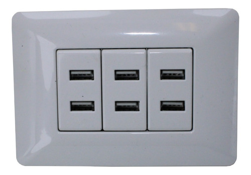 Enchufe Pared 220v. Usb Triple / Ekipofertas.