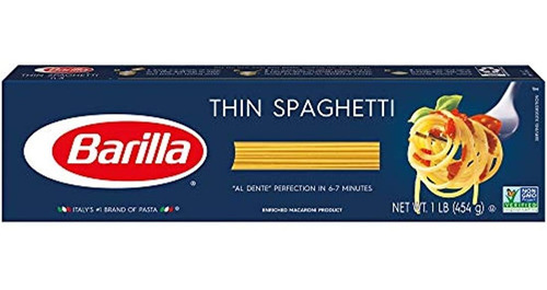 Barilla Pasta Fina Espagueti, 16 Onzas (paquete De 4)